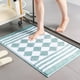 thumbnail image 1 of Tapetes Antideslizantes de Poliéster Suave y Absorbente, con Un Bonito Diseño de Rayas, Lavables a Máquina, Ideales para La Entrada Del Baño o El Dormitorio, Seguros y Funcionales, Tamaño 60 X 40 Cm., 1 of 6