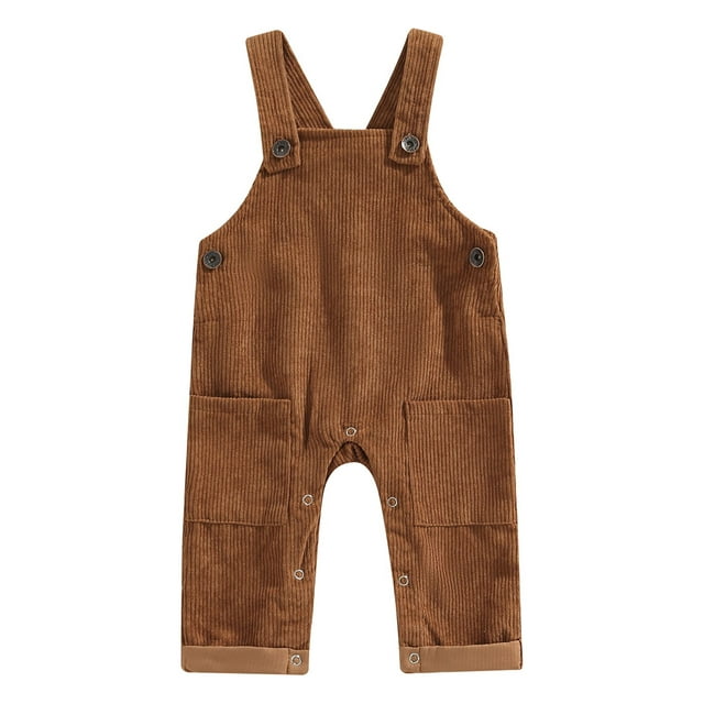 xiaxaixu Combinaison à Bretelles Sans Manches pour Garçons et Filles Printemps Automne Couleur Unie