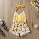 thumbnail image 1 of Pelele de girasol para bebés recién nacidos, mono sin espalda con tirantes, trajes, ropa de verano brillar Electrónica, 1 of 4