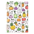 thumbnail image 7 of FORMRS 1-Subject Spiral Notebook 8" x 5" College Ruled 60 Refillable Sheet A5 Hard Cover, Cute Vegetables, 7 of 7
