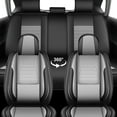 thumbnail image 6 of DIKSOAKR Seat Covers Full Set Fit for Mazda CX-7 2007-2012 Faux Leather Waterproof Comfort Car Seat Covers Lumbar Support Compatible Airbag(Grey,5 Seats), 6 of 10