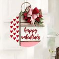 thumbnail image 5 of Valentines Day Door Sign Wooden Sign Love Wall Hanging, Happy Valentines Day Decor for Front Door Rustic Farmhouse Home Decorations Hanging Decor, 5 of 5