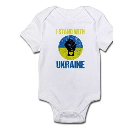 

CafePress - Support Ukraine I Stand With Ukraine Body Suit - Baby Light Bodysuit