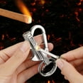 thumbnail image 4 of Costeam Metal Keychain Lighter Portable Windproof Emergency Lighter with Key Ring for Outdoor Camping Hiking Survival Gear Accessories, 4 of 5