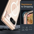 thumbnail image 6 of JETech Magnetic Case for Google Pixel 8 6.2-Inch 2023, Compatible with MagSafe Accessories, Shockproof Protective Phone Cover, Non-Yellowing Hard Clear PC Back (Clear), 6 of 7