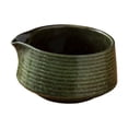 thumbnail image 3 of Ceramic Matcha Tea Tazón hecho a mano para mezclar Utensils Tableware 500ml para matcha latte latte té amantes de la té de amigo cocina cocina Verde, 3 of 8