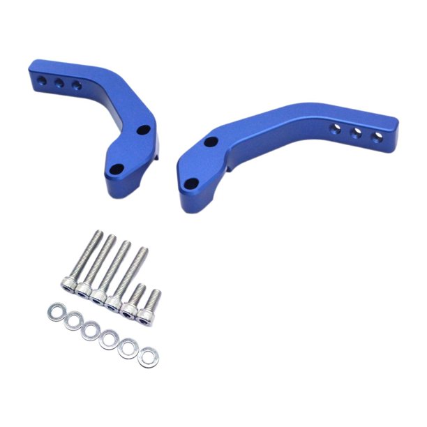 Soporte para guardamanos de motocross, accesorio de ciclismo, soporte resistente para guardamanos 22 mm azul