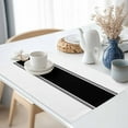 thumbnail image 2 of Black Farmhouse Striped Placemats Set of 12, White Table Mats Washable Heat-Insulation Non-Slip Place Mats for Kitchen Dinner Table Indoor Outdoor Decor,13x19 Inch, 2 of 9