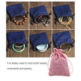 thumbnail image 3 of Bolsas de lino a prueba de polvo con cordones, bolsas de regalo de joyería, bolsas de embalaje, bolsa de almacenamiento reutilizable ligera, Almacenamiento y organización del hogar Rosa 7*9cm Bewildely HA075325-04, 3 of 6