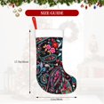 thumbnail image 4 of Daiia Paisley Print Christmas Stocking，18"Large Knitted Xmas Stocking for Kids, Family Stocking for Fireplace Christmas Holiday Party Decoration, 4 of 7