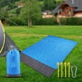 thumbnail image 4 of Manta a prueba de arena grande 79 pulgadas Macarena Manta de picnic impermeable portátil azul, 4 of 8