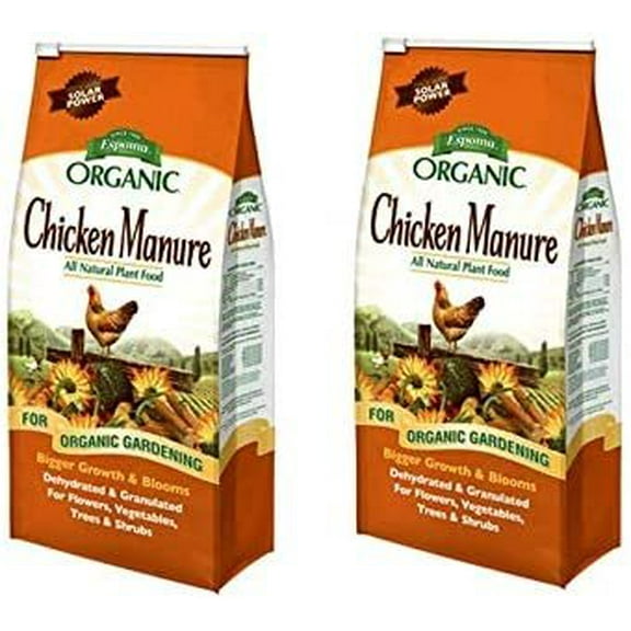 Espoma GM25 Organic 5-2-3 Chicken Manure, 25 lb - 2 Pack