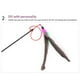 thumbnail image 4 of sweethay Juguetes para gatos cabeza de repuesto juego interactivo entrenamiento divertido Teaser relleno interactivo colgante varita de alambre Suministros para gatos, 4 of 6