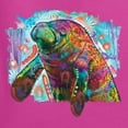 thumbnail image 6 of Wild Bobby Rainbow Painted Manatee Dean Russo Design Animal Lover Unisex Crewneck Sweatshirt, Fuschia, 3X-Large, 6 of 6
