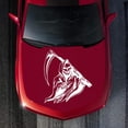 thumbnail image 4 of 2x Etiqueta Engomada Del PVC Del Coche de La Cabeza Del Cráneo Del Fantasma para Los Camiones Coches Rojos Sharpla pegatinas de coche, 4 of 8