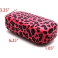 thumbnail image 4 of Funda protectora dura o semidura para anteojos y gafas de sol con paño de limpieza de microfibra. Elige tu talla A (leopardo rosa de tamaño mediano, 6.25 x 3.25 x 1.85 pulgadas)., 4 of 4
