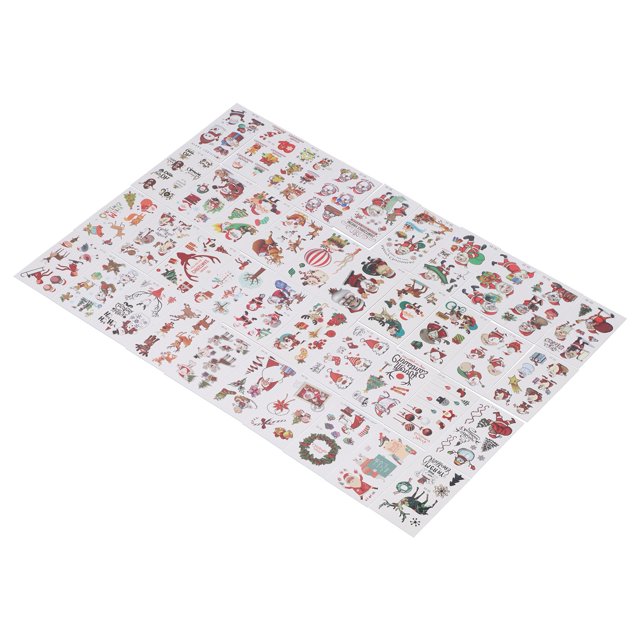 Cartoon Sticker, Christmas Sticker Odorless Non Irritating Exquisite Beautiful Safe Eco Friendly For Outdoor Activities For Home Party