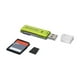 IOGEAR (MMC, SD SmicroSD DGFR204SD /MicroSD/MMC Card Reader/Writer - Lecteur de Cartes RS-MMC, SDHC, microSDHC, SDXC) - USB 2.0 – image 1 sur 3