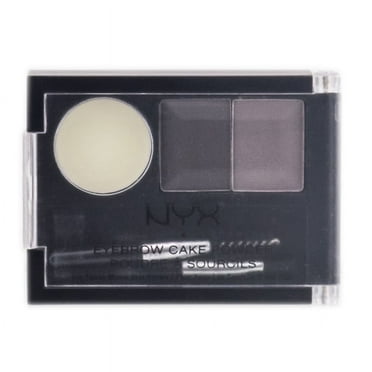 NYX Eyebrow Cake Powder, Black/Gray ECP01 0.09 oz