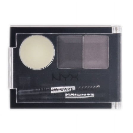 NYX Eyebrow Cake Powder, Black/Gray ECP01 0.09 oz