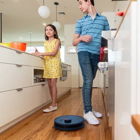 BOBSWEEP DUSTIN WI-FI CONNECTED SELF-EMPTYING ROBOT VACUUM AND MOP, NAVY