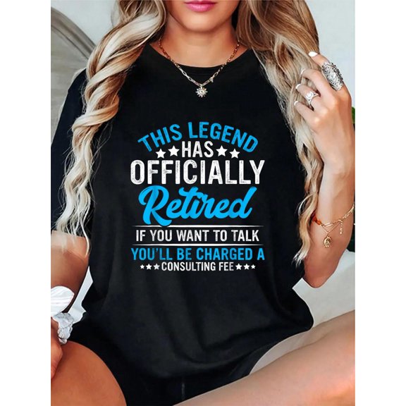The Legend Has Officially Retired Funny Retired Retirement T-Shirt