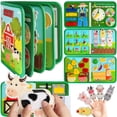 thumbnail image 1 of Felt Learning Board Kids Toddlers Interactive Animal Farm Educational Quiet Book Toy, 1 of 5