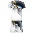 thumbnail image 5 of Athletic Sweatsuits for Men Casual Short Set Jogging Suits Printed Plus Size Fitness Running 2 Pc Outfit, 5 of 5