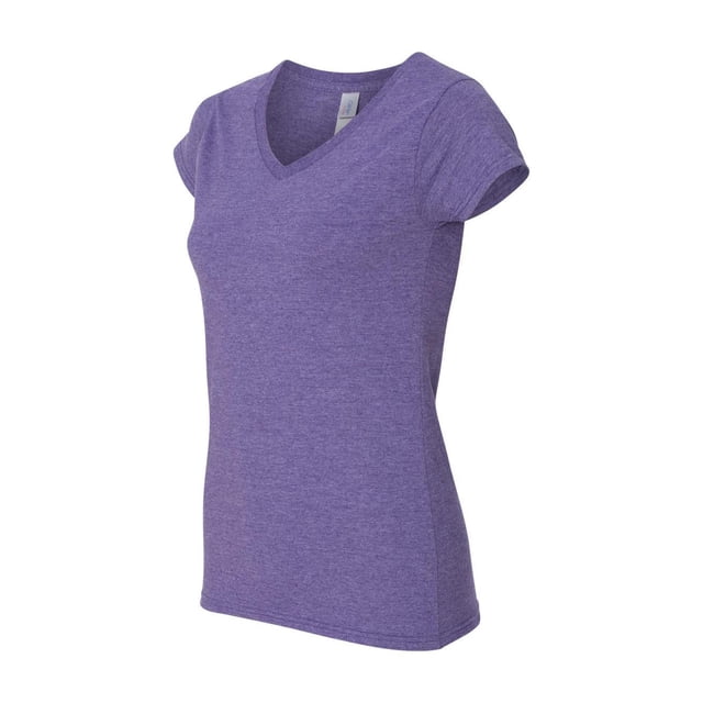 Gildan - T-Shirt à Col en V pour Femmes Softstyle
