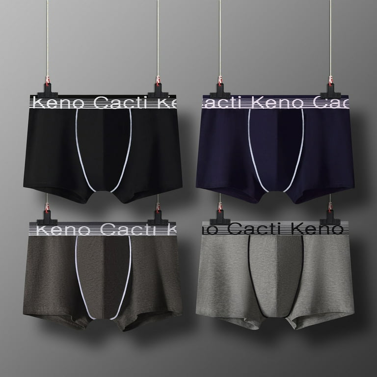Men s underwear cotton breathable mid waist boxers new large size Boys boxed shorts head manufacturers wholesale Walmart