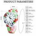 thumbnail image 2 of Blekon Collections Women’s Cuff Bangle Watch – Elegant Flower Design Bracelet Timepiece, Fashion Jewelry Wristwatch for Ladies, Stylish Dress Gift, Multiple Design Options, 2 of 8
