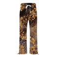 thumbnail image 4 of Stephy Women's New Thin Elastic Loose Large Size Korean Version of Everything Long Trousers Casual Trousers Haren, Black, L, 4 of 5