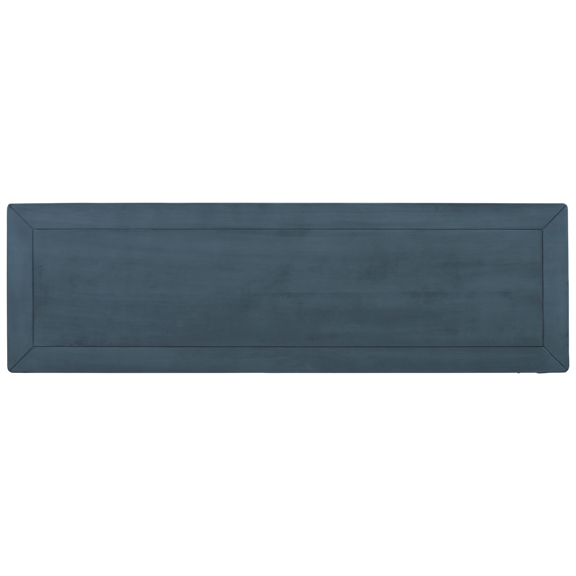 PORKISS 50" Console Table with 3 Storage Drawers, Narrow Long Entryway Table with Bottom Shelf, Vintage Sofa Table with Wood Frame for Living Room Entryway/Hallway/Foyer, Navy