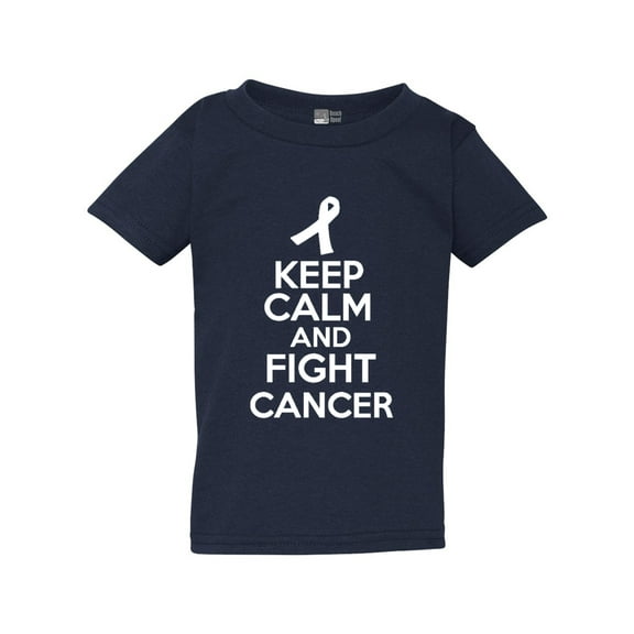 Keep Calm And Fight Cancer Disease Toddler Kids T-Shirt Tee