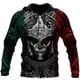 thumbnail image 2 of Sudadera con capucha azteca de México con estampado 3D para hombre, sudaderas de manga larga con patrón de tótem mexicano vintage, sudaderas deportivas de otoño, sudaderas con capucha, 2 of 5