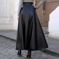 thumbnail image 4 of QHFBli Womens Long Maxi Woolen A Line Skirt Autumn Winter Plaid Skirt, 4 of 7