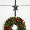 thumbnail image 4 of NWOKYZGH 1Pc Christmas Wreath Hanger Over the Door Metal Wreath Hook Star Snowflake Christmas Tree Wreath Holder for Xmas Party Decor Door Wall Home office, 4 of 6