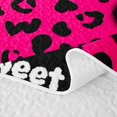 thumbnail image 5 of Erosebridal Hot Pink Leopard Heart Twin Quilt Set,Sweet Girl Loves Pattern Twin Coverlet Set,2 Pieces, 5 of 7