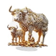 thumbnail image 1 of Decoración de mesa de vacas acrílicas, letrero plano 2D, decoración de mesa de vacas atractiva y única para de navideña, 1 of 9