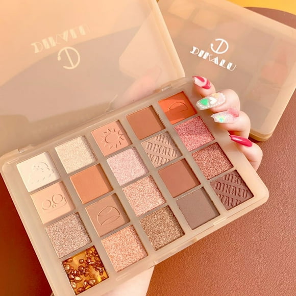 mtvxesu Eyeshadow Sticks, Chestnut 20-color Eyeshadow Palett-e Pearly Matte Earth Color Pomegranate See Cream Eye Shadow Stick