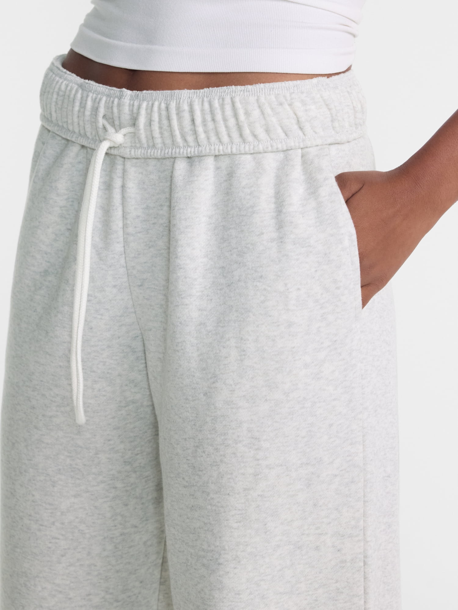 No Boundaries Wide Leg Fleece Pants, 28", 30", 32" Inseams, Women's & Women's Plus XXS-4X