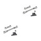 thumbnail image 4 of Vogacara Varilla de enlace Servo para coche con Control remoto 1/28, modificación de vehículos, varillas de conexión de dirección, Kit ensamblado, Plata 2piezas Vogacara CBP213543, 4 of 6