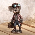 thumbnail image 7 of Veronese Design 5 3/4 Mister Mice Guy The Steampunk Traveler Cold Cast Resin Bronze Finish Animal Collectible Figurine Home Decor, 7 of 7