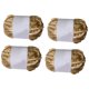 thumbnail image 1 of Juego de 4 Rollos de Hilo de Camiseta Metalizado Macarena Oro, 1 of 8