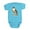 Turquoise, variant on CafePress - Peregrine Falcon Bird Infant Bodysuit - Cute Infant Bodysuit Baby Romper - Size Newborn - 24 Months