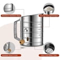 thumbnail image 4 of Flour Sifter for Baking, Stainless Steel 3 Cup Flour Sifter, 4 of 5