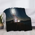 thumbnail image 3 of Yiaed Peggy's Cove Lighthouse Print Blanket Throw Blanket Soft Cozy Flannel Blanket for Home Bed Sofa Couch Chair-40"x30", 3 of 6