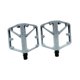 thumbnail image 3 of 2 pedales de bicicleta planos de nailon para reparación de accesorios de ciclismo BMX Gris, 3 of 8