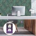thumbnail image 6 of Yayeee Toggle Light Switch Wall Plate 1-Gang 4.5"x2.7" Home Decorative Outlet Cover, Black Neon Road, 6 of 7
