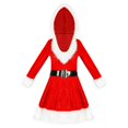 thumbnail image 1 of Traje de Navidad Zulema Miss Santa con capucha y cinturón S rojo, 1 of 8